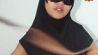 Viral Hijab Baju Tranparant Mainin Timun